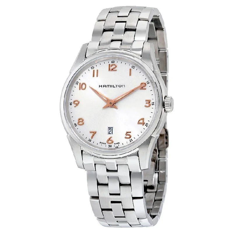 Women’s Dress Watches with Elegant StrapsHamilton Men's H38511113 Jazzmaster Thinline Stainless Steel Watch