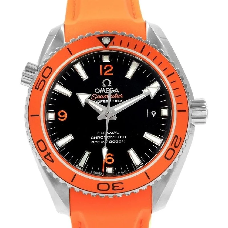 Women’s Watches with Swarovski CrystalsOmega Men's 232.32.42.21.01.001 Seamaster Planet Ocean Orange Rubber Watch