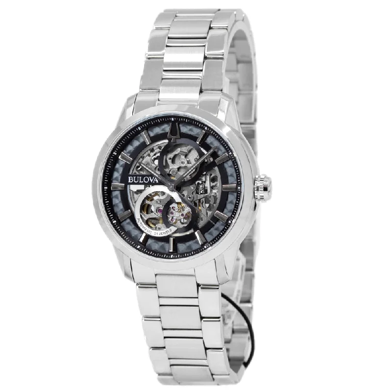 Watches with Temperature SensorBulova Men's 96A208 Sutton Skeleton Mechanical