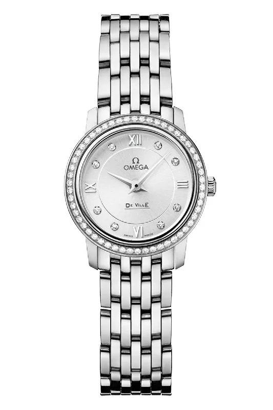 Ceramic Cased Watches with Mother-of-Pearl DialsOmega De Ville Prestige Quartz 424.15.24.60.52.001