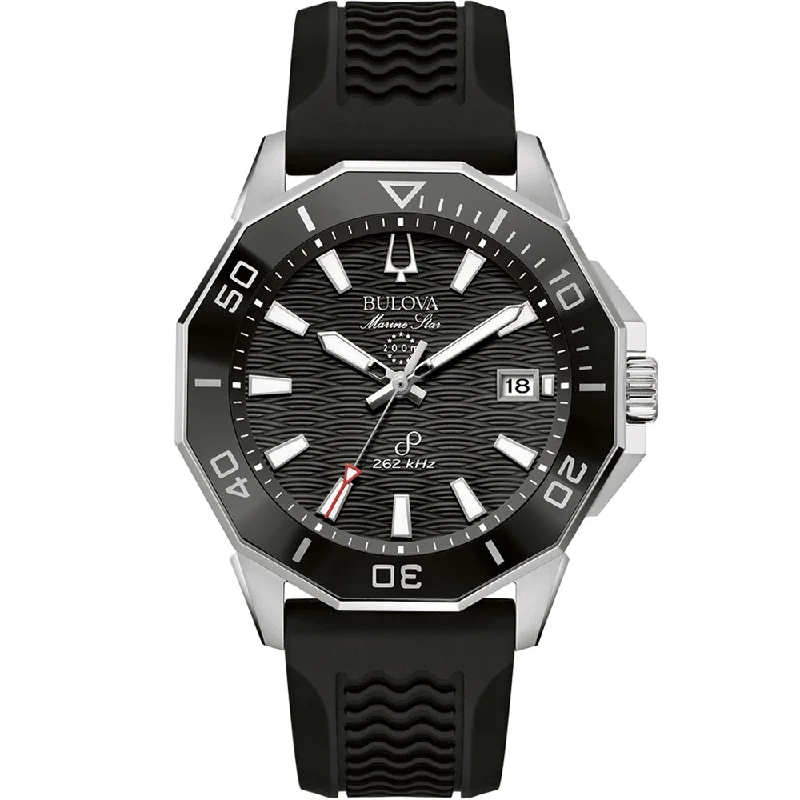 Watches with Rubber Straps for Comfort and DurabilityBulova Marine Star Precisionist 96B432