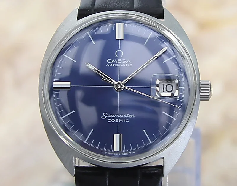 Casual Watches for Weekend OutingsOmega Seamaster Cosmic Swiss Made Manual SS Watch