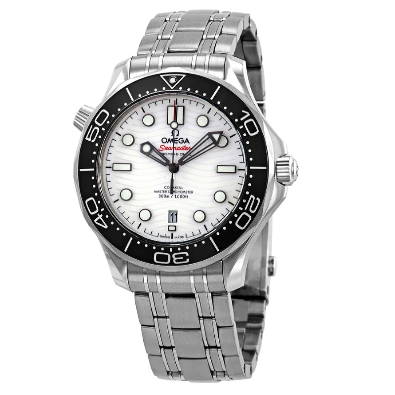 Chronograph Watches for Sports EnthusiastsOmega Seamaster Automatic White Dial Men's Watch 210.30.42.20.04.001